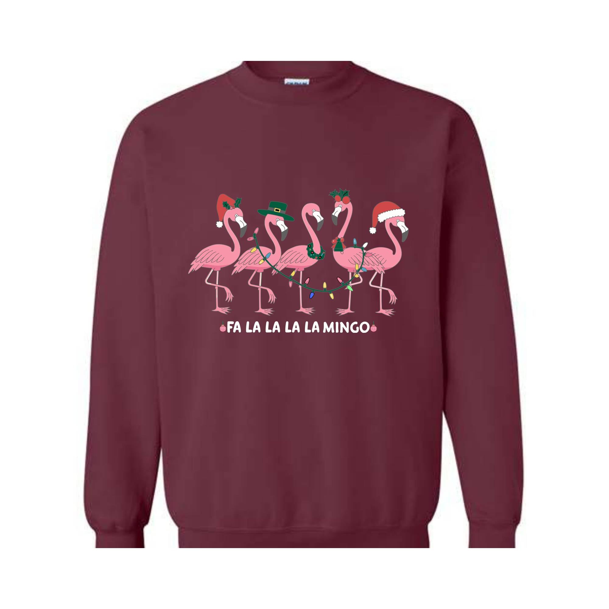 Flamingo Christmas Sweatshirt, Flamingo Hoodie, Cute Flamingo Hoodie, Christmas Gifts, Flamingo Lovers Hoodie, Flamingo Hoodie