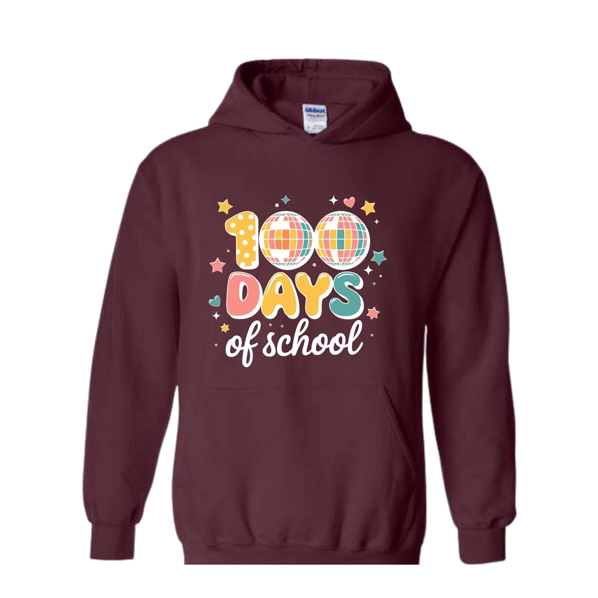 100 Days of School Sweatshirt, 100 Day Hoodie, 100th Day Of School Celebration, Student Hoodie, Back to School Hoodie, Gift For Teacher