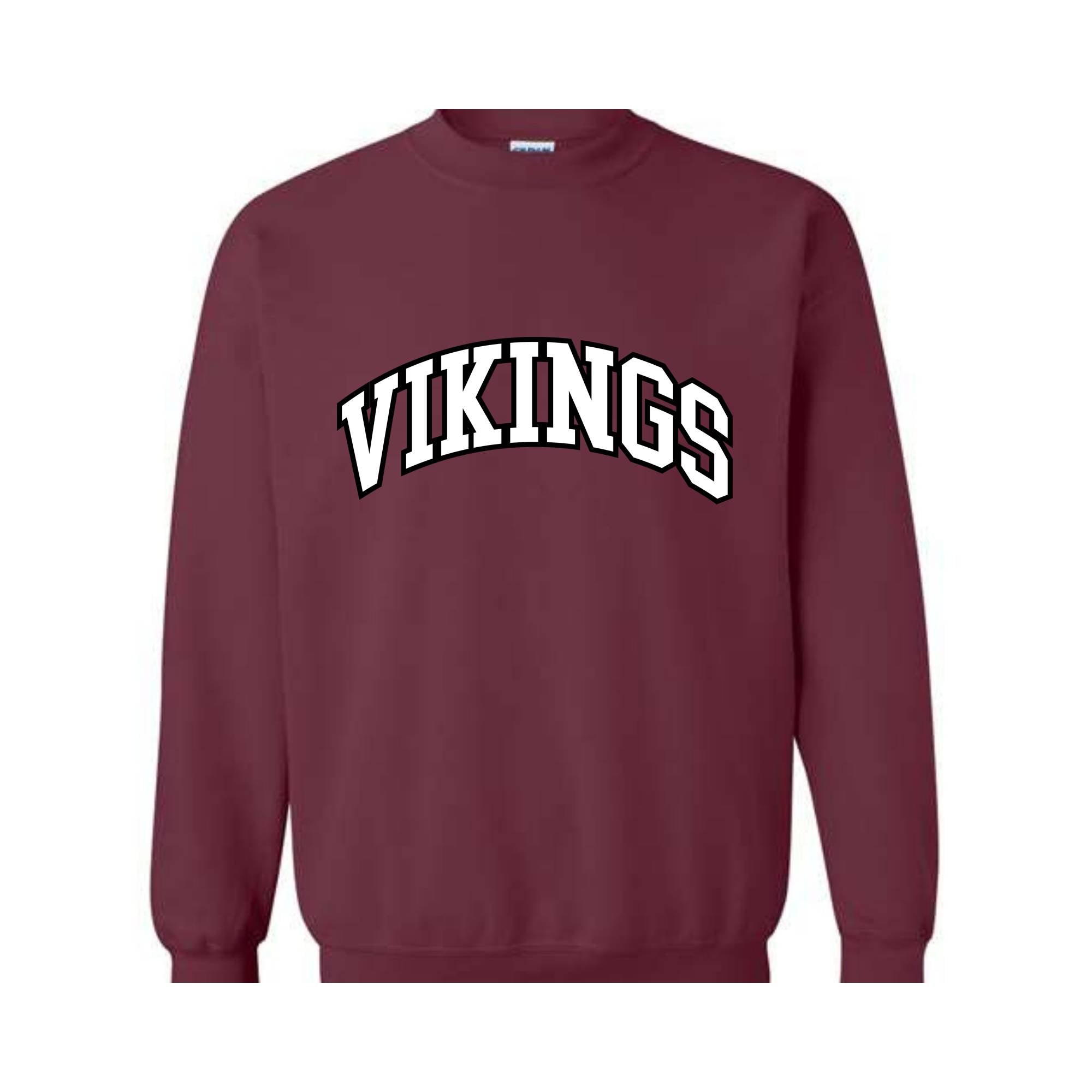 Vikings Football Team Sweatshirt, Go Vikings Sweatshirt, Leopard Go Vikings Tee, Vikings Mascot Sweatshirt, Vikings Cheer Tee