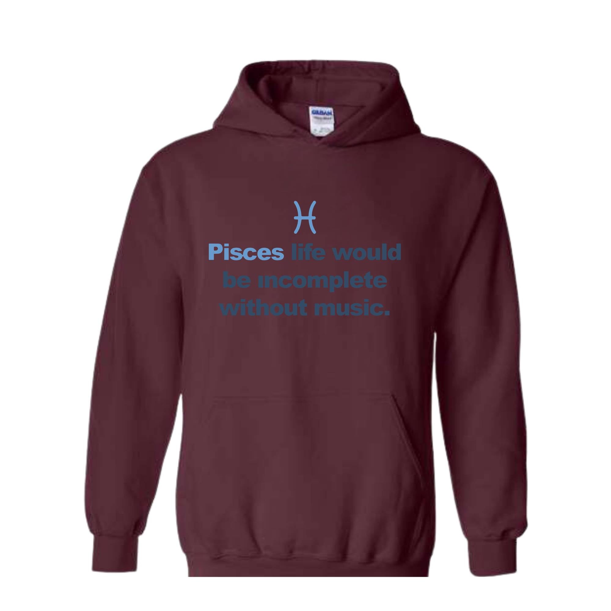 Pisces Zodiac Sign Cozy Hoodie, Astrology Inspired Pullover, Perfect Birthday Gift for Pisces, Birthday Custom