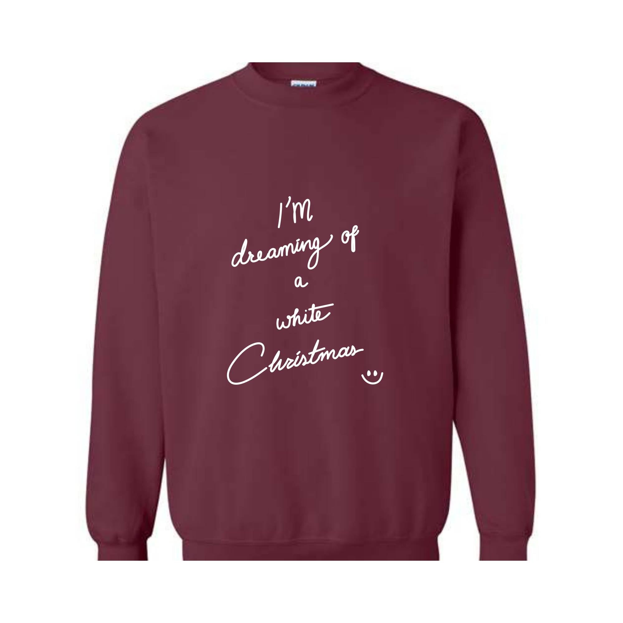 I’m Dreaming of White Christmas Jumper, Whimsical Christmas Quote Shirt, Tree Sweatshirt, Tree Shirt, Trendy Christmas, Tree Sweatshirt, Mer