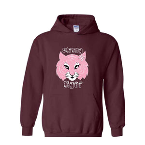 Tiger Sweater, Trendy Sweater, Pink Tiger, Resistance Tiger Sweatshirt, Strong Tiger Sweater, Strong and Resistant Qualities