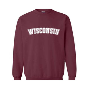 Wisconsin Sweatshirt, Wisconsin, Wisconsin State, Wisconsin Gifts, Wisconsin Sweater, Wisconsin Gift, Wisconsin Crewneck