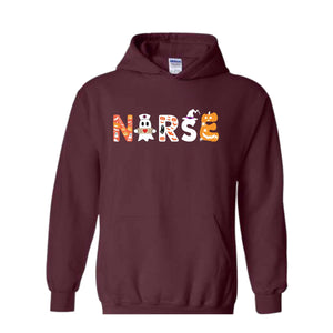 Halloween Nurse Sweatshirt, Nurse Sweatshirt, School Nurse Shirt, Nurse Life Shirt, Nurse Hoodie, Nursing Student, Halloween Gift For Nurse