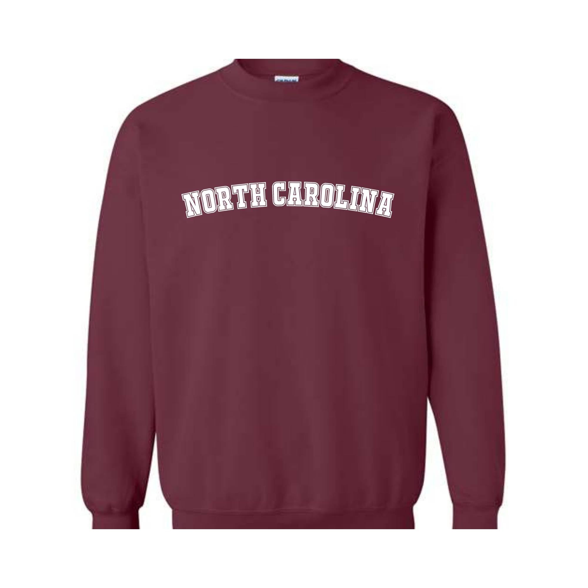 Vintage North Carolina Sweatshirt, Carolina Sweatshirt, Sweatshirt, North Carolina Gift, Vintage Sweatshirt, State Sweatshirt,