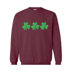 Shamrock St Patrick's Day Sweatshirt, St Patricks Hoodie, St Patrick's Day Gift, Shamrock Hoodie, Lucky Sweatshirt, Lucky Irish Hoodie