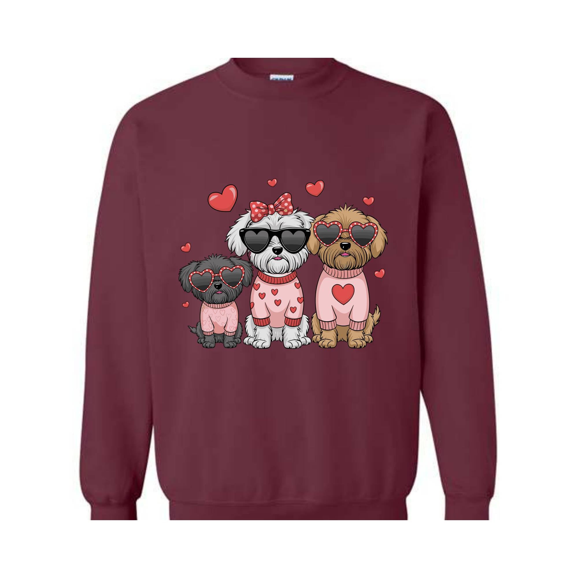 Valentine's Day Dogs Sweatshirt, My Dog Is My Valentine , Dog Lover , Funny Valentine , Valentines Day Dog Mom