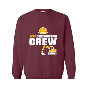 Construction Crew Matching Sweatshirts, Birthday Construction , Excavator Birthday, Bday Boy , Truck Birthday