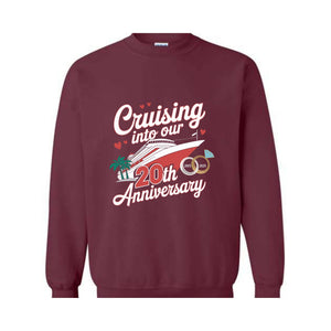 Custom Anniversary Vacation Cruise Sweatshirt, Wedding Anniversary Gift, Anniversary Cruise Crew