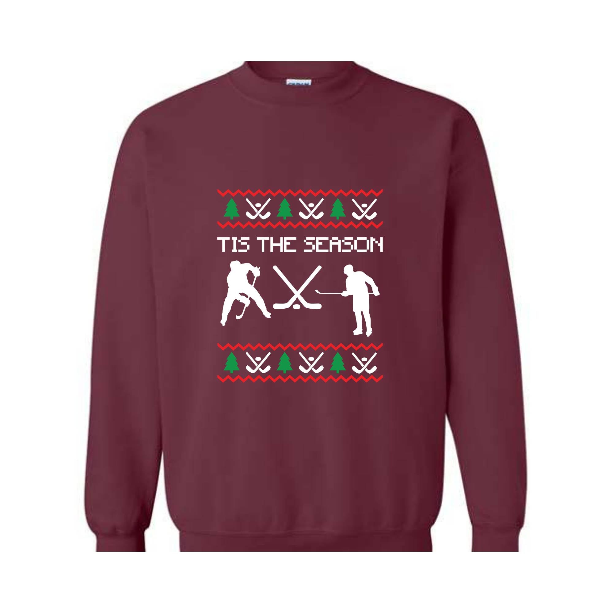 Tis the Season Christmas Hockey Shirt, Funny Ugly Sweater, Christmas Shirt, Holiday Hockey Player Shirt, Hockey Fans Shirt, Winter Shirt