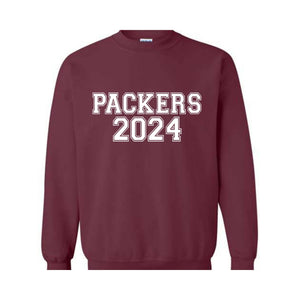 Team Mascot Sweatshirt, Packers Team Sweat, Mascot Crewneck, School Team Spirit, Packers Sweatshirt, Packers Football