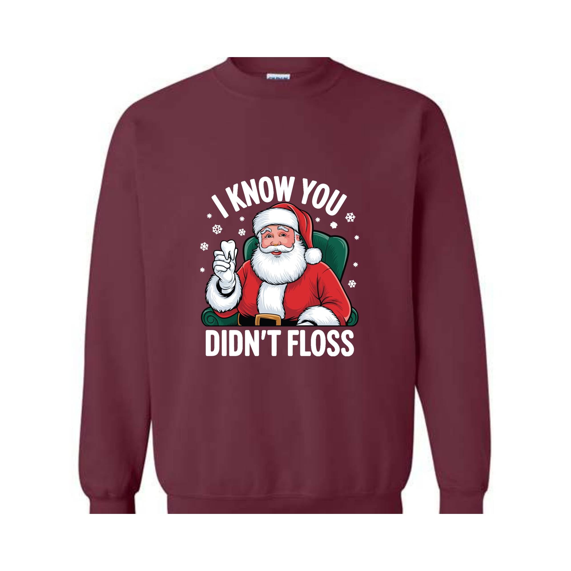 I Know You Didn't Floss Shirt, Funny Dental Hygienist Christmas T-Shirt, Dental Office Christmas Shirt, Christmas Gift for Dental Assistant