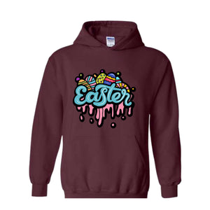 Easter Hoodie, Happy Easter Hoodie, Easter Lover Gift, Cute Easter Hoodie, Easter Bunny Hoodie