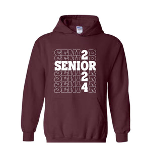 Senior 2024 Sweatshirt, Class of 2024 Sweater, Senior hoodie, Class 2024 Hoodie, Graduation Shirt, High School Graduation Gift