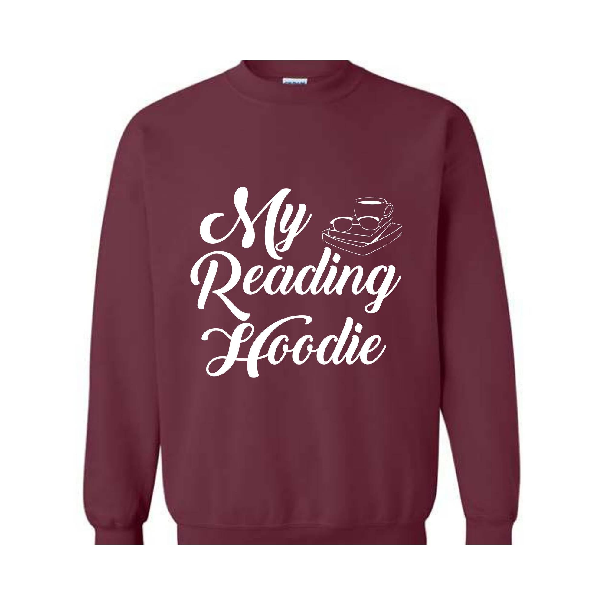 My Reading Hoodie, Cute Teacher Sweatshirt, Bookish Sweatshirt, Bookworm Hoodie, Gift for Readers, Librarian Hoodie