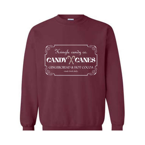 Kringle Candy Co. Sweatshirt, Candy Cane Sweat, Christmas Sweatshirt