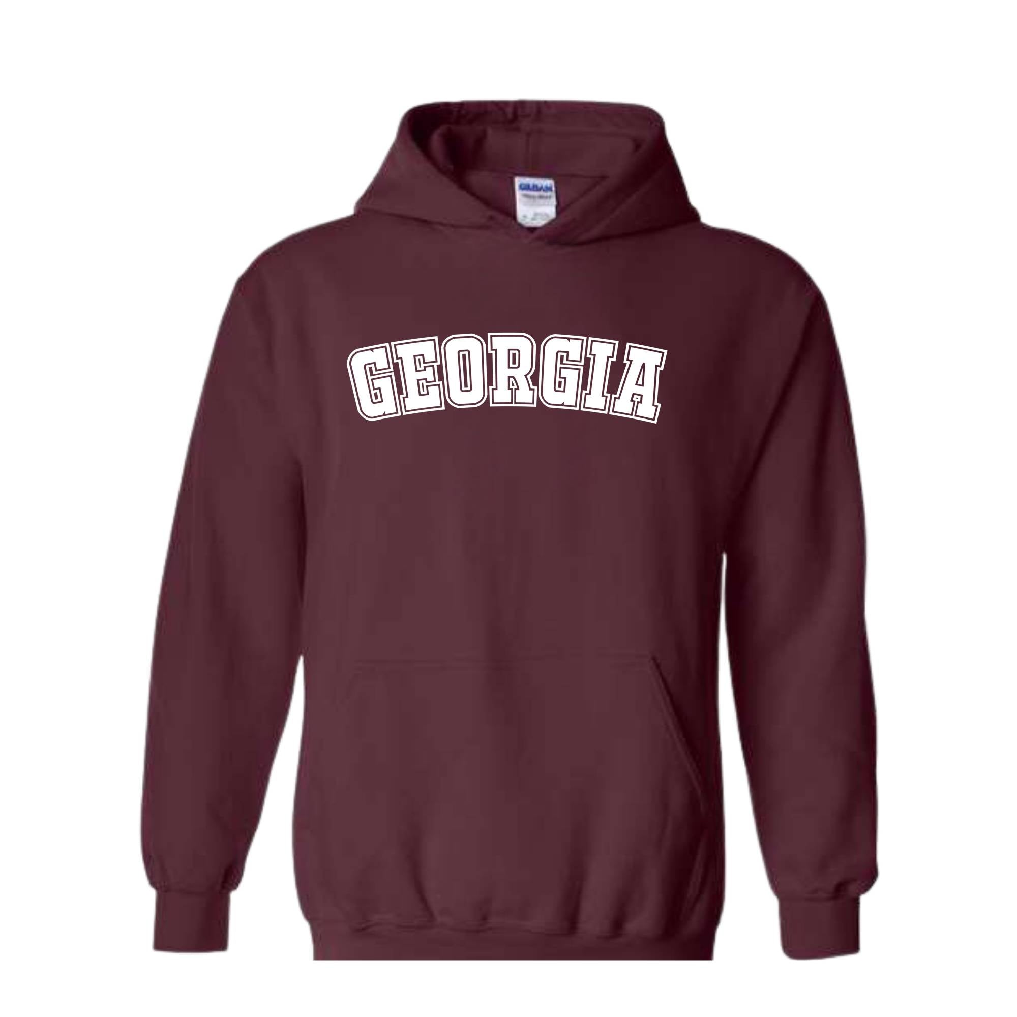 Georgia, Georgia Hoodie, Georgia Hoodie, Georgia Hoodie, Georgia Gift, College Hoodie, Georgia Apparel, Georgia State