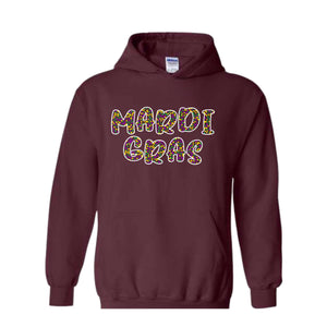 Mardi Gras Sweatshirt, Mardi Gras Pattern, Mardi Gras Celebrations, Mardi Gras Wear, Cute Mardi Sweater