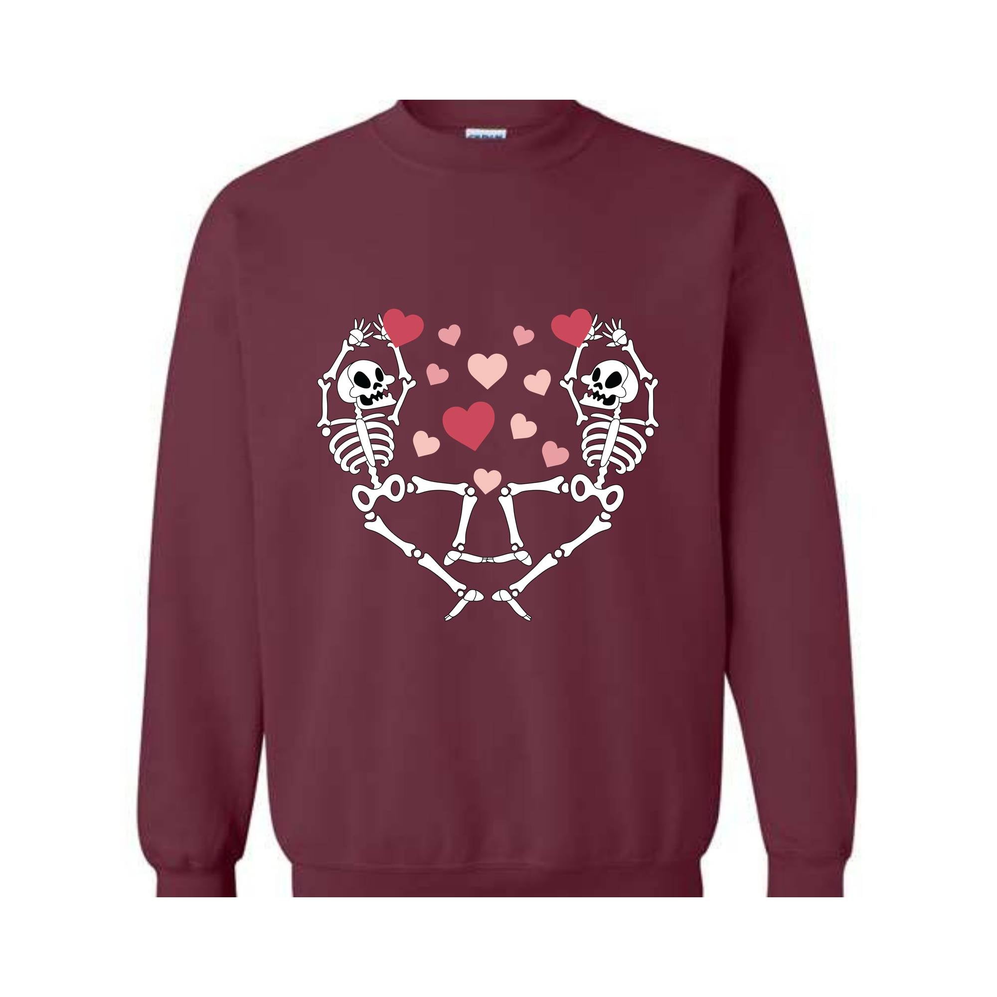 Dancing Skeletons Valentine's Sweatshirt, Retro Valentine's Sweatshirt, Valentine's Sweatshirt, XOXO Sweatshirt