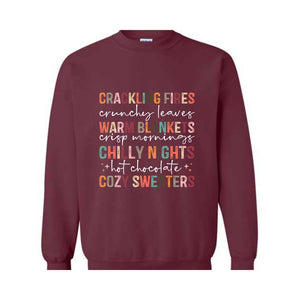 Cute Fall Sweatshirt, Autumn Sweatshirt, Fall Sweater, Fall Shirt, Fall Apparel, Fall Crewneck, Fall Gift, Cozy Season Sweatshirt