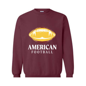 American Ball Sweater, Football Sweater, American Football Sweater, Football Gift Sweatshirt, Trendy Day, Trendy Sweater