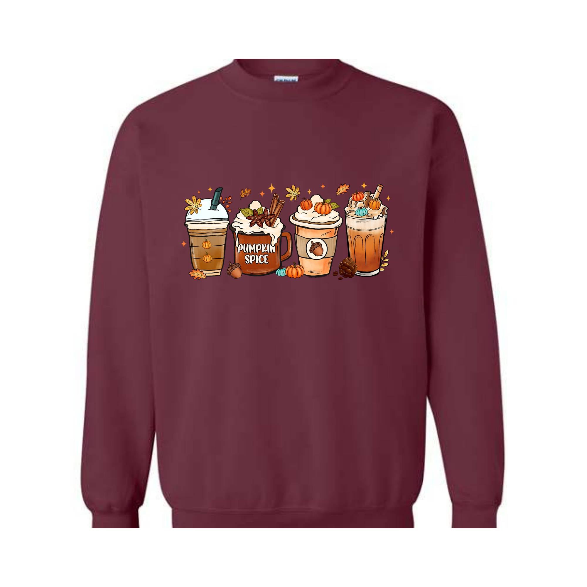 Fall Autumn Coffee Sweatshirt, Pumpkin Spice Sweatshirt, Coffee Lover Sweater, Autumn Sweatshirt, Thanksgiving Gift