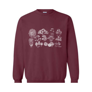 Vintage Mushroom Sweatshirt, Nature Lover Sweatshirt, Mushroom Collector Sweatshirt, Gardener Sweatshirt, Cottage Core Sweatshirt