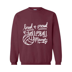 Volleyball Mom Shirts - Volleyball Shirts - Volleyball Tees - Loud and Proud Volleyball Mom Shirts - Sports Mom Tees - Biggest Fan Shirts