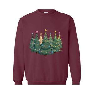 Christmas Trees Sweatshirt, Christmas Shirts For Women, Christmas Sweat, Cute Christmas Sweatshirt ,Shirts For Christmas