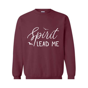 Spirit Lead Me Where My Trust Is Without Borders Sweatshirt, Religious Quote Sweatshirt, Elegant Boho Christian Quote Sweatshirt