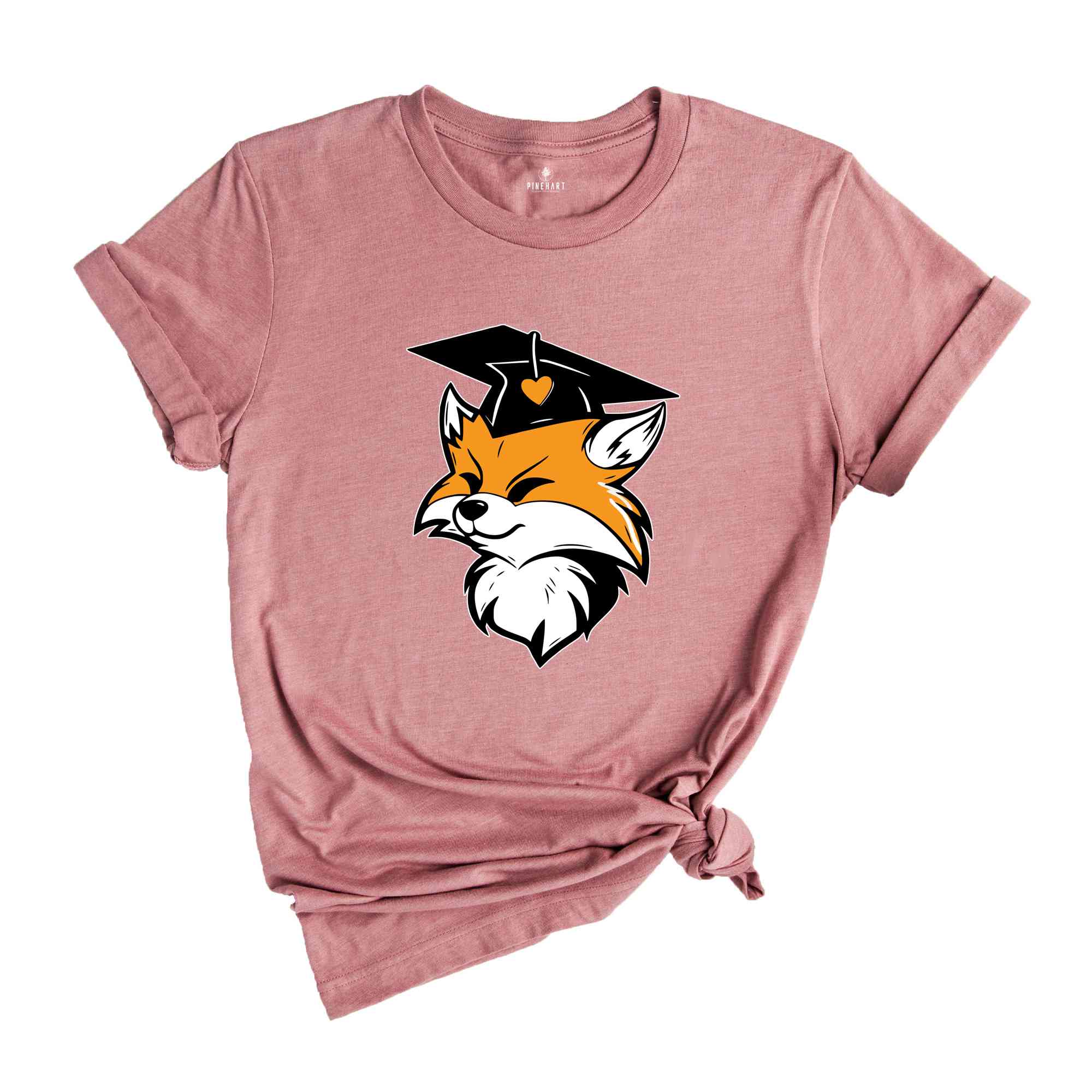 Fox in a Graduation Shirt, Cute Fox T-shirt, Fox Lover Tee, Graduation Gifts, Graduate Shirt 2024, Senior 2024 T-shirt