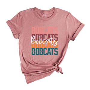 Retro Bobcats Team Shirt, Bobcats School Spirit Shirt, Baseball Bobcats Mascot Tee, Bobcats Fan Shirt, Sport Mascot Gift