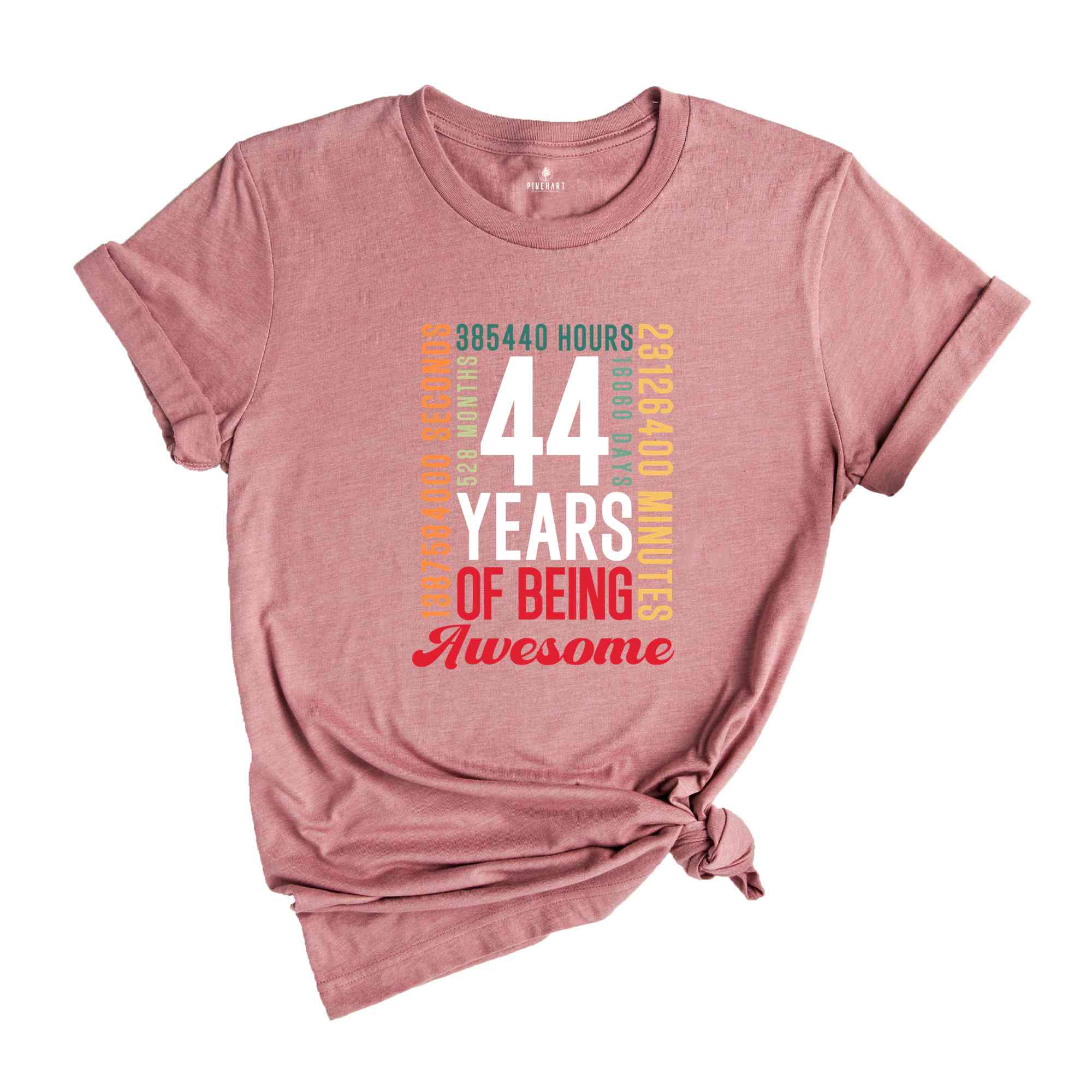 44 Years Of Being Awesome Shirt, 44 Years Shirt, 44th Birthday Shirt, Birthday Party Tee, Birthday Gift, Gen X Shirt, Adults Birthday Shirt