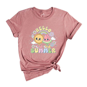 Hello Summer Shirt, Summer Vibes Shirt, Beach Shirt, Vacation Shirt, Beachy Tshirt, Fun Summer Shirt, Summer Camp Shirt, Cute Summer Shirt