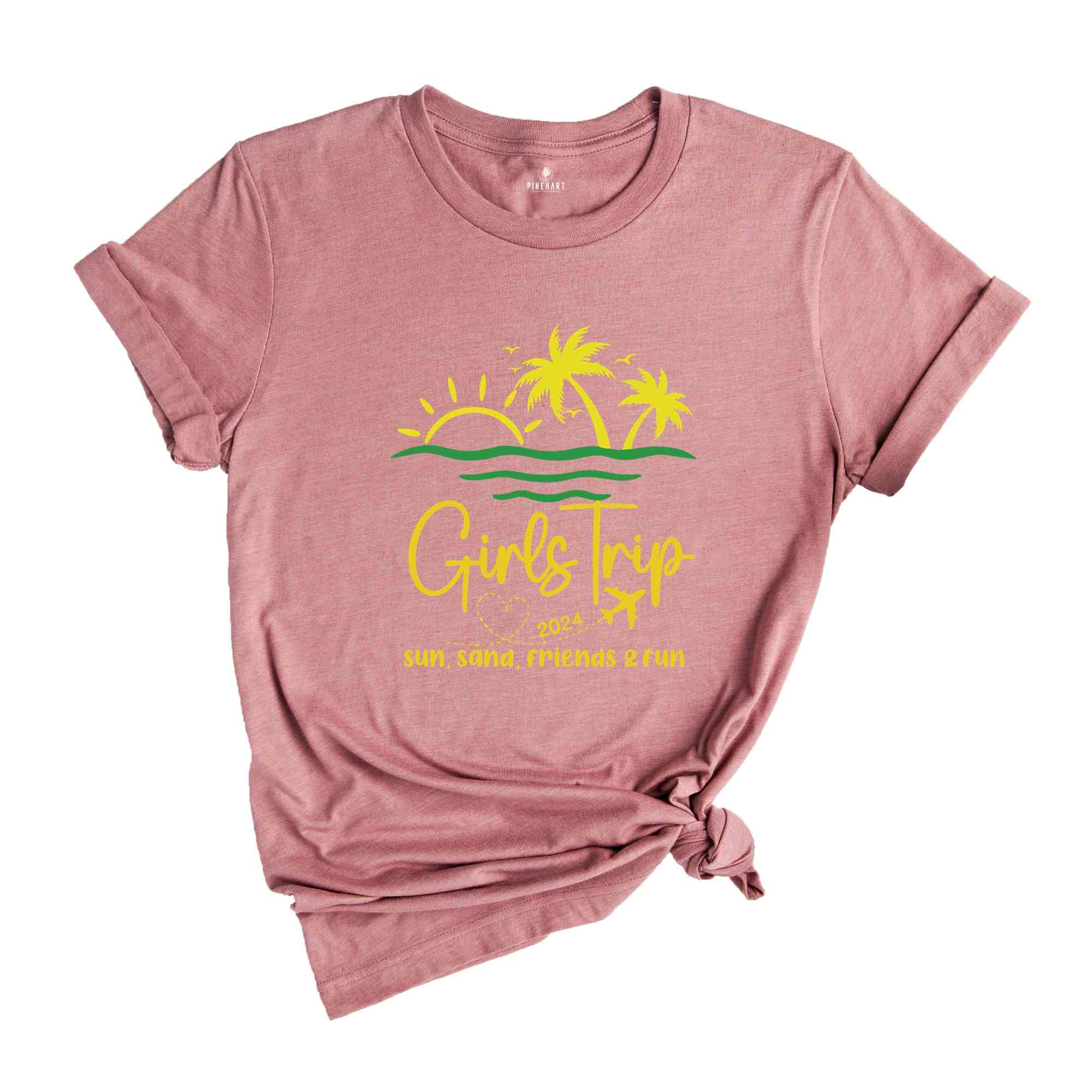 Custom Girls Trip 2024 Shirt,Girls Trip Shirts,Girls Vacation Shirt, Summer Shirt, Summer Vacation Shirt, Beach Shirt