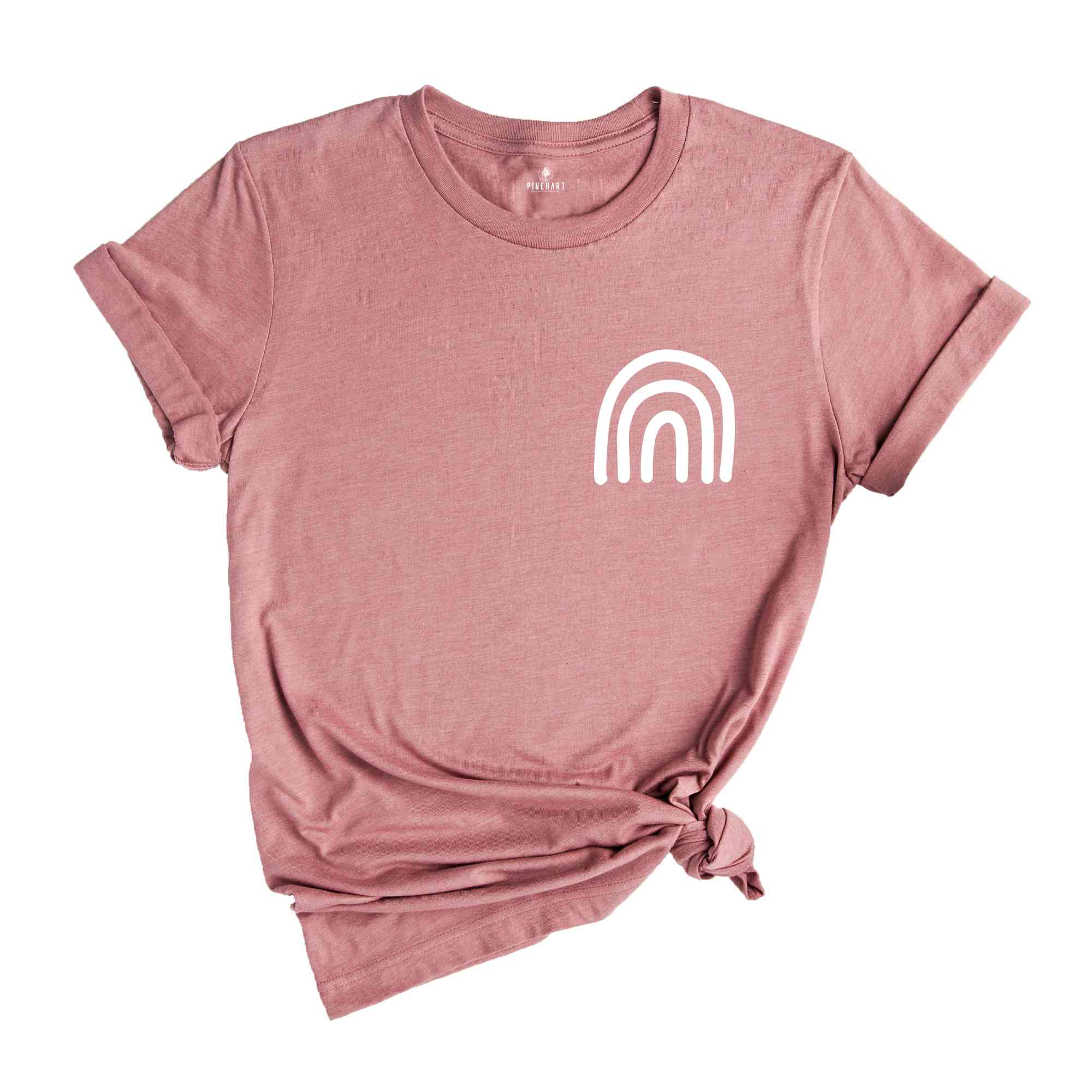 Cute Rainbow Pocket T-Shirt, Mama Shirt, Mom Shirt, New Mom Gifts, Mama T-Shirts, Trendy Shirt For New Mom