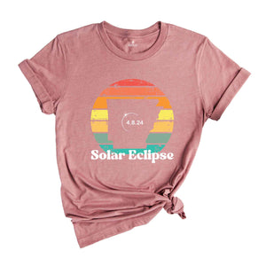 Arkansas Solar Eclipse T-Shirt, April 8 2024 Solar Eclipse, Total Solar Eclipse Apparel, Solar Eclipse Shirt