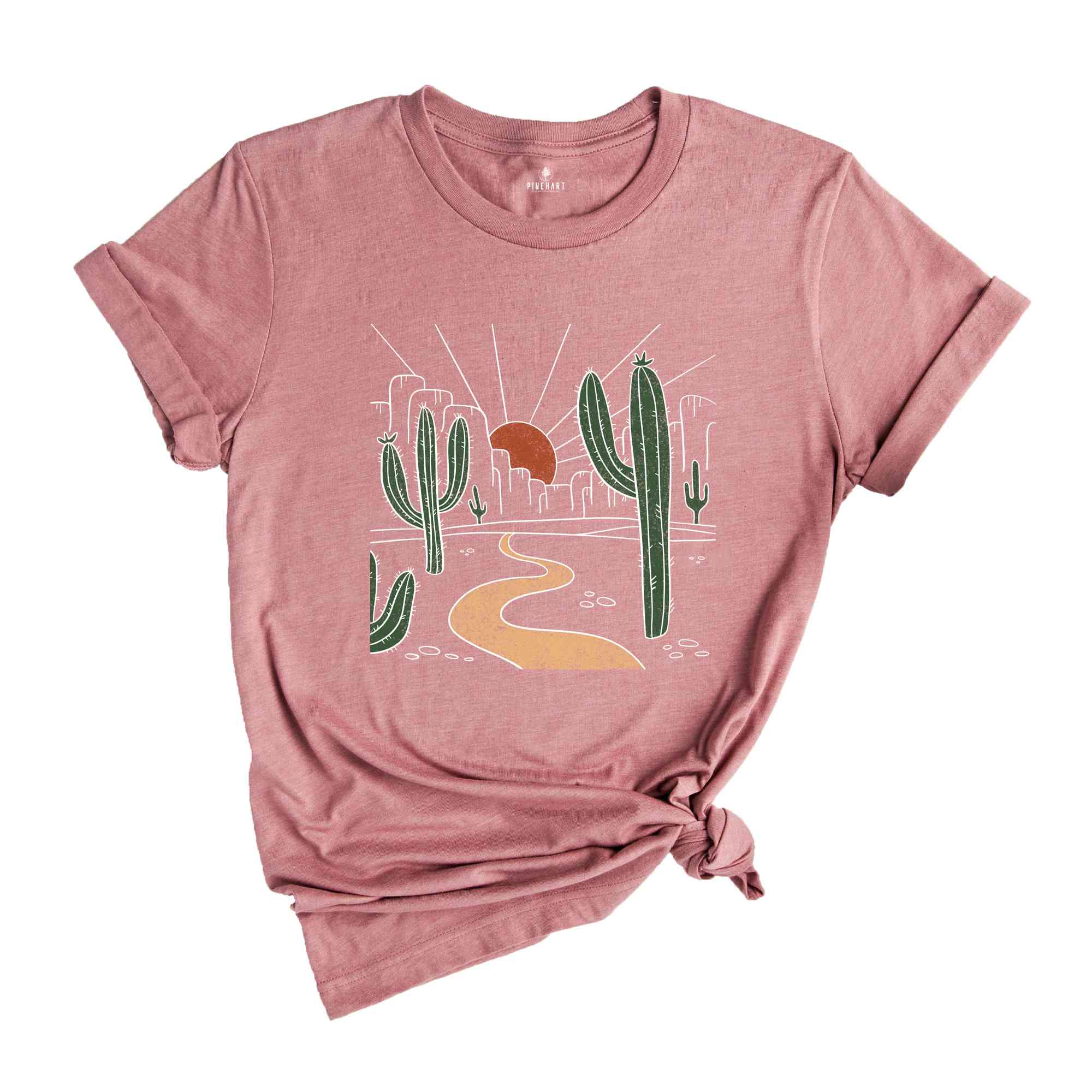 Desert Sunset T-Shirt, Desert Shirt, Cactus Tee, Country Desert Shirt, Adventure Lovers Apparel, Travel Tee