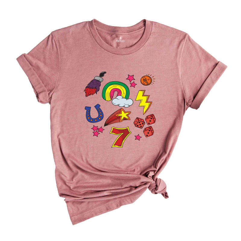 Retro Good Luck Charms Shirt, Lucky Charm T-shirt, Good Luck Shirt, Good Luck Charm Gift, Girly T-shirt