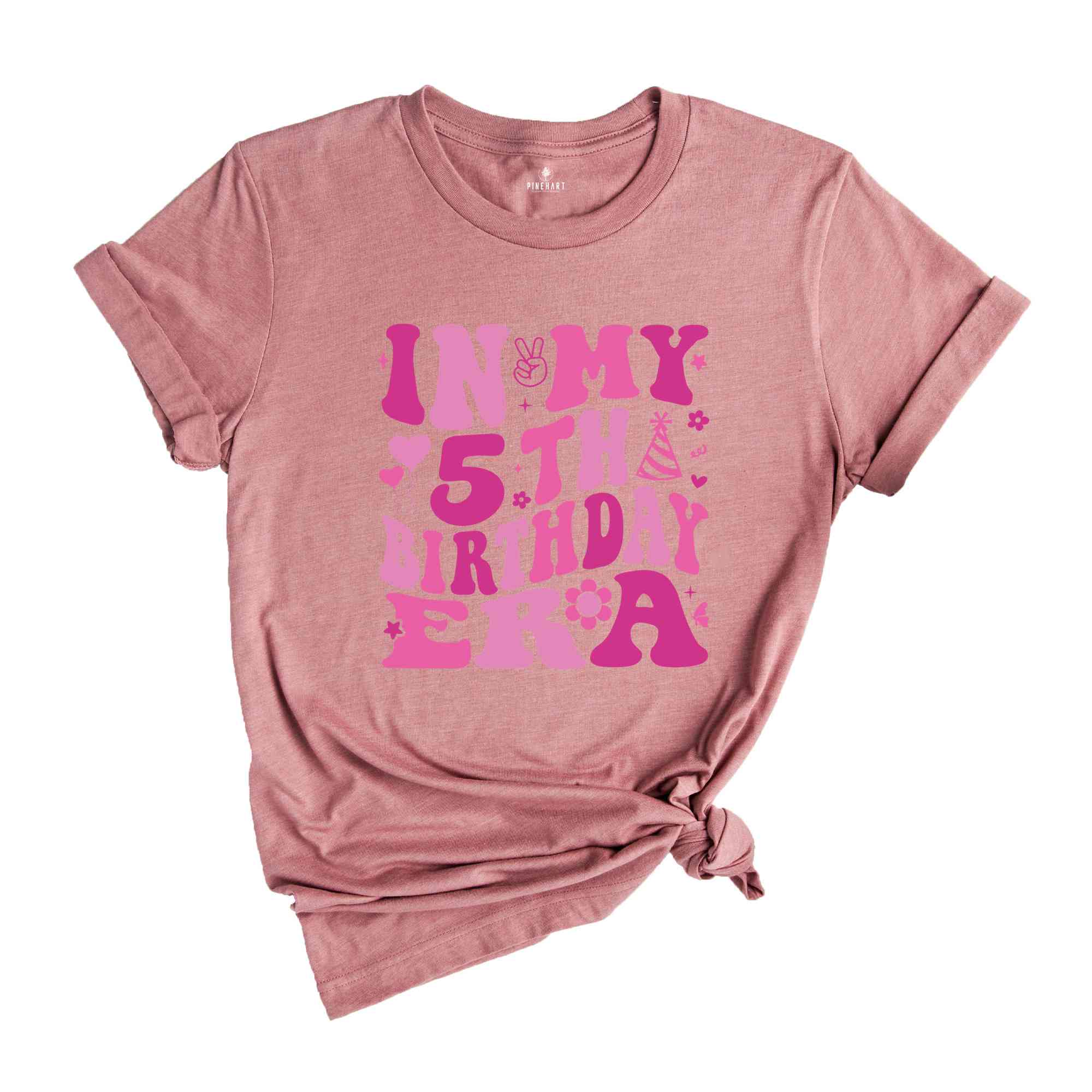 In My 5th Birthday Era Shirt, Birthday Girl Shirt, Cute Birthday Shirt, Kids Birthday Shirt, Five Year Old Shirt, Birthday Party Shirt