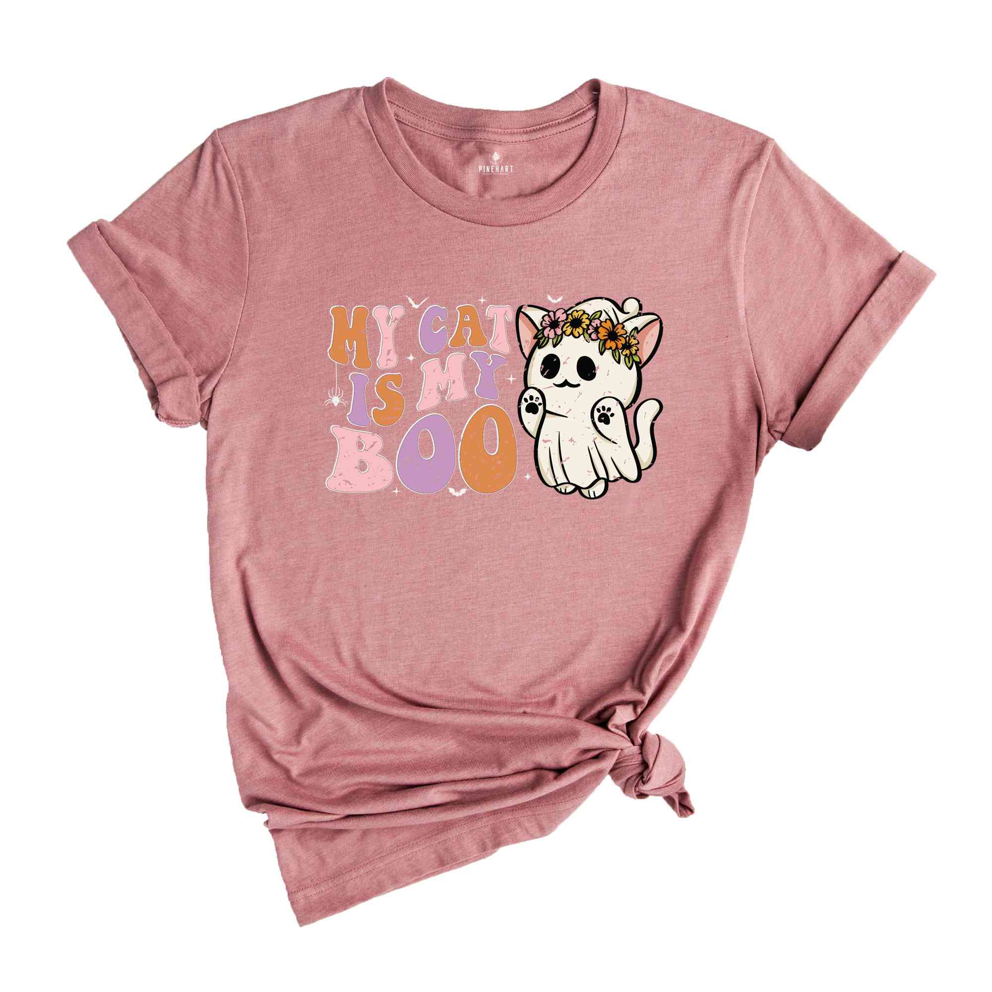 My Cat Is My Boo Shirt, Cute Halloween Shirt, Animal Lover Tee, Halloween Mom Shirt, Cute Halloween Gift, Halloween Cat Shirt