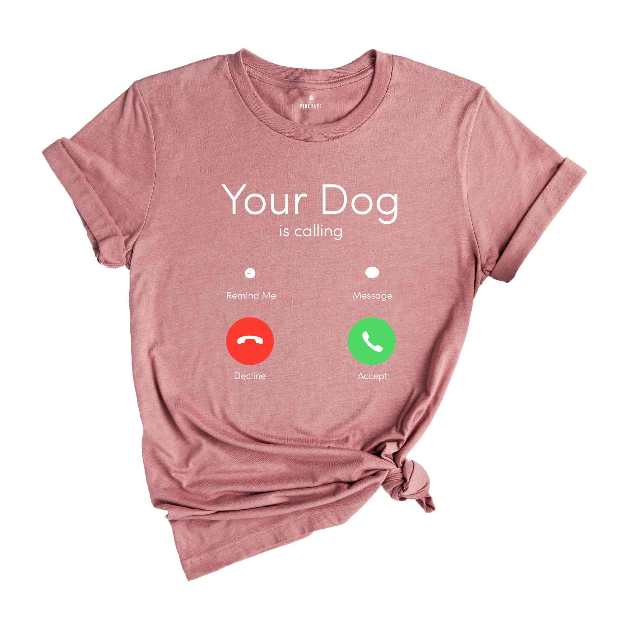 Your Dog Is Calling Shirt, Custom Phone Calling Shirt, Personalized Shirts, Custom Text Shirts, Incoming Call Screen Shirt