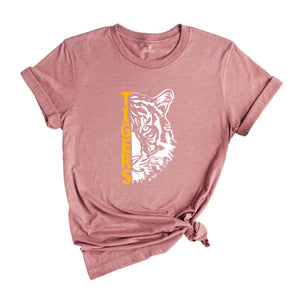 Tigers Mascot Shirt, Team Mascot Shirt, School Mascot T-Shirt, Tiger Team Spirit Shirt, Tigers School Shirt, Tigers Gift