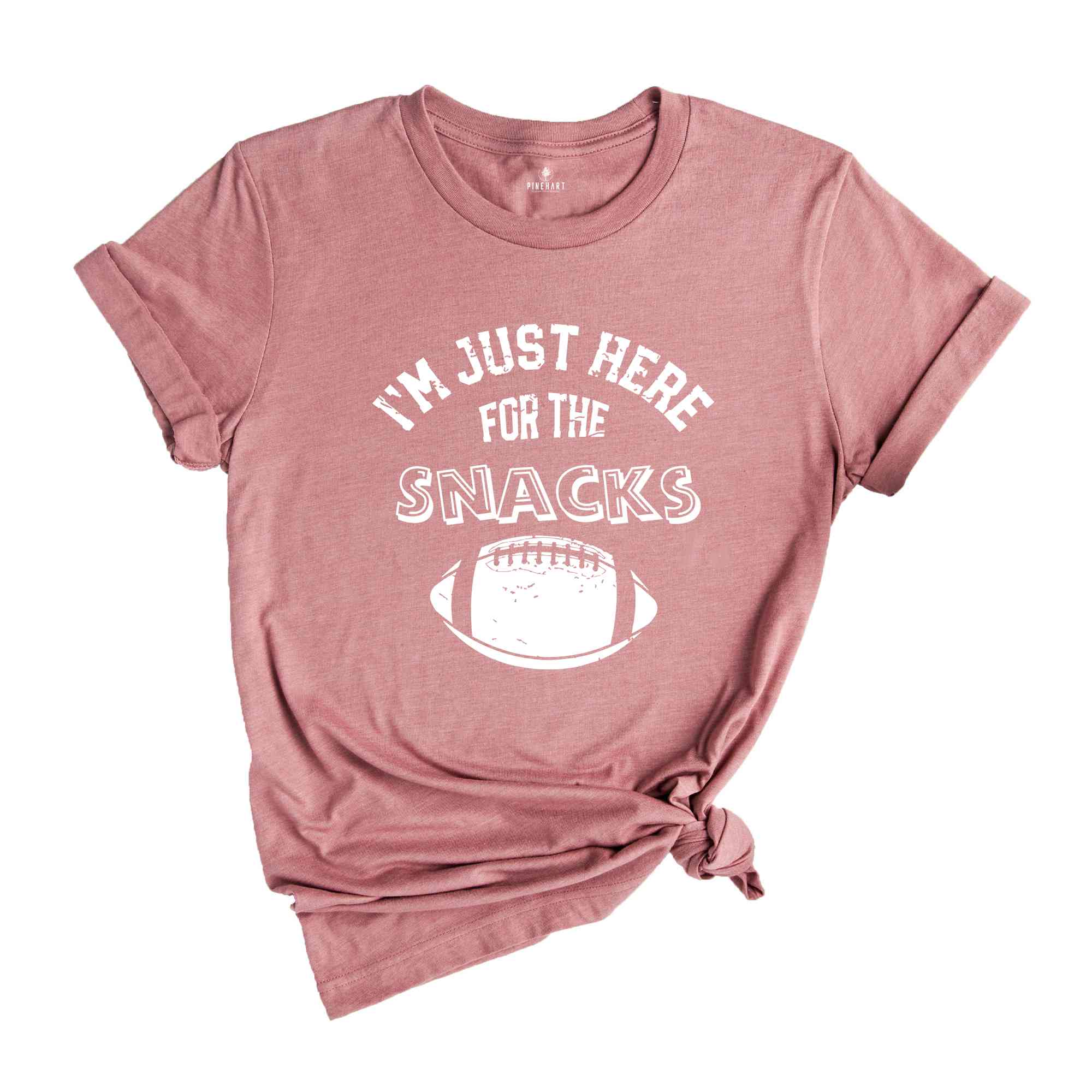 I'm Just Here For The Snacks Shirt, Funny Football T-Shirt, Football Season Shirt, Snacks and Sports, Football Game Shirt