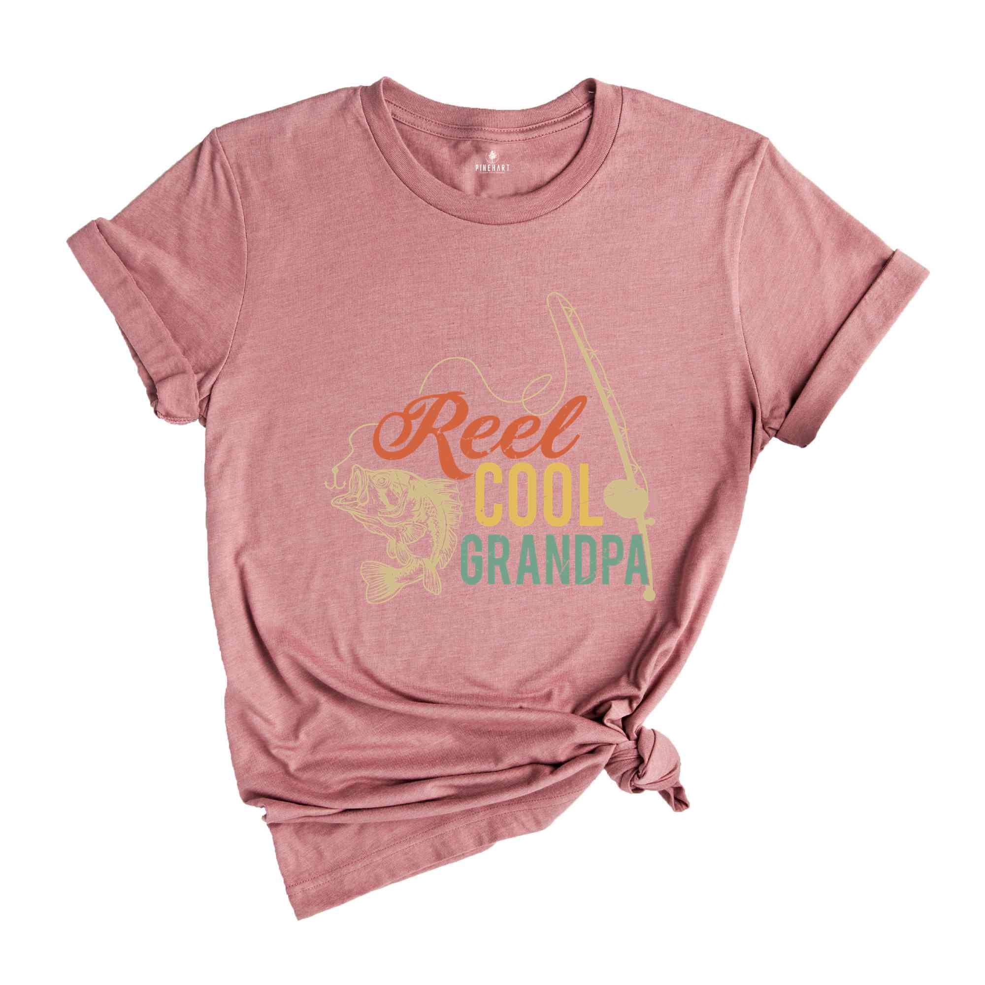 Reel Cool Grandpa Shirt, Grandpa Fishing T-Shirt, Grandpa Gifts, Fisherman Shirt, Grandpa Fishing Gift, Father's Day Shirts