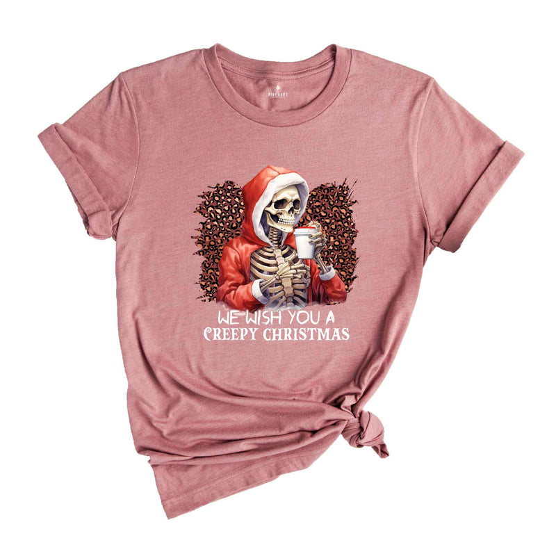 We Wish You A Creepy Christmas Shirt, Christmas Shirt, Santa Claus Shirt, Funny Christmas Shirt, Christmas Coffee Shirt