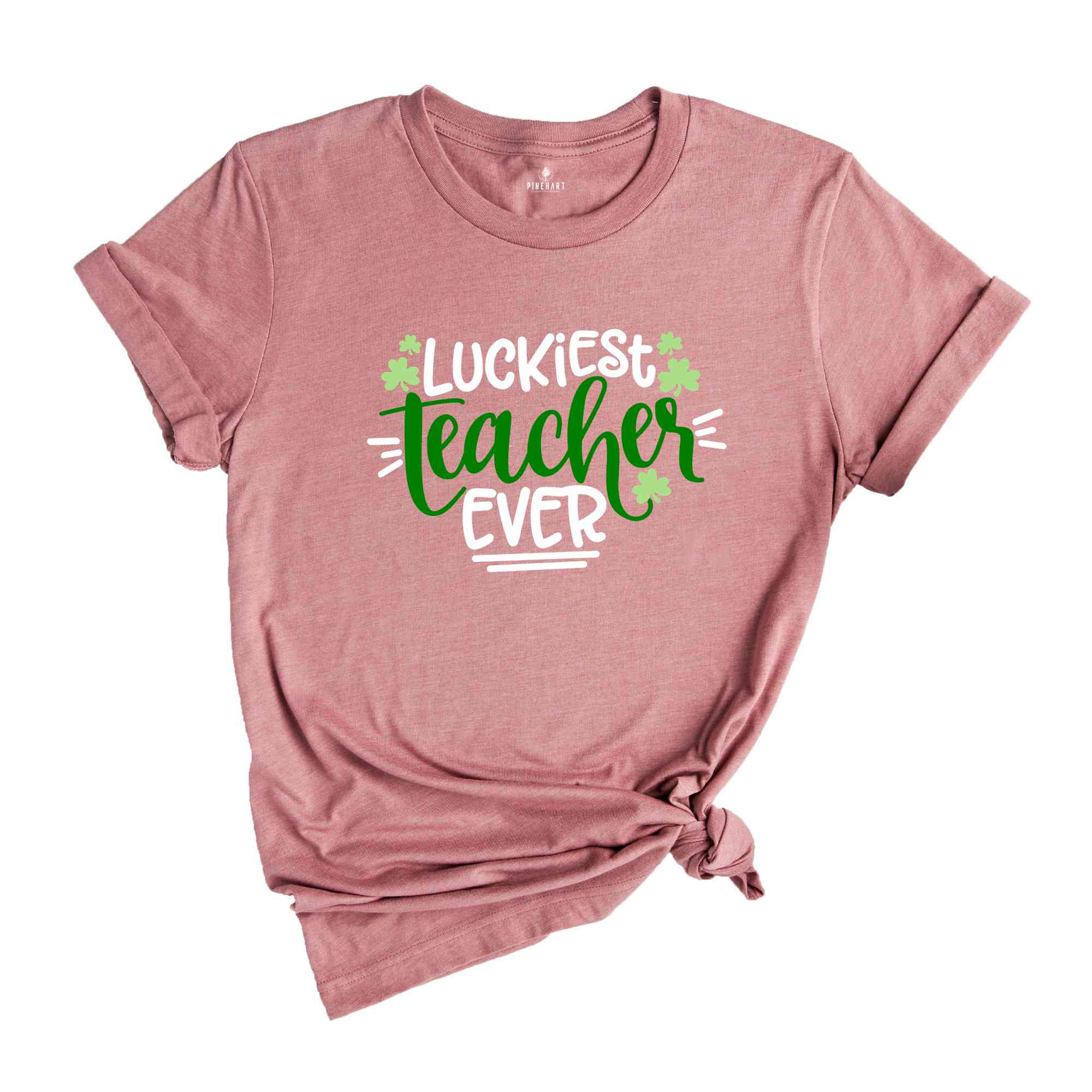 Luckiest Teacher Ever T-shirt, St Patricks Day T-shirt, Teacher Sweatshirt, Four Leaf Clover T-shirt