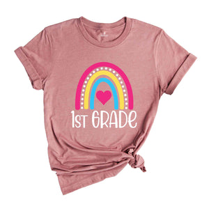 First Grade Teacher Shirt, 1st Grade Teacher Shirt, First Day of School Shirt, Back To School Shirt, First Grade Shirts, Teacher Rainbow Tee