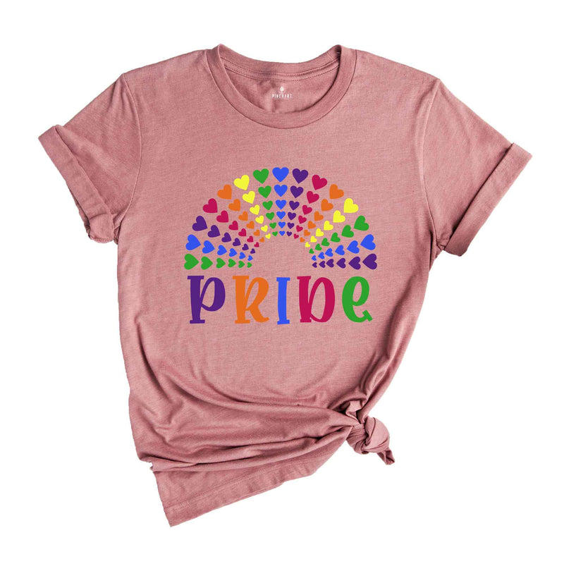 Pride Heart Shirt, Rainbow Shirt, LGBTQ+ Shirt, Pride Month Shirt, Hurts No One Tshirt, Equality Shirt, Love is Love