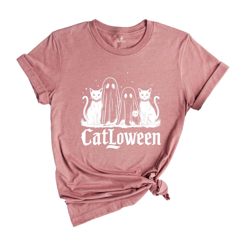 Catloween Shirt, Halloween Cats Shirt, Cat Shirt, Ghost Shirt, Halloween Shirt, Cool Halloween Cats Shirt, Cat Lover Shirt, Spooky Shirt